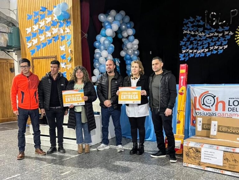 Lotería del Chubut fortalece la asistencia a instituciones educativas de Esquel