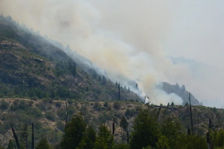 El fuego ya arrasó con 230 hectáreas en Lago Menéndez